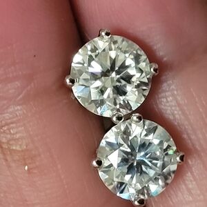 Elegant Silver Stud Earrings